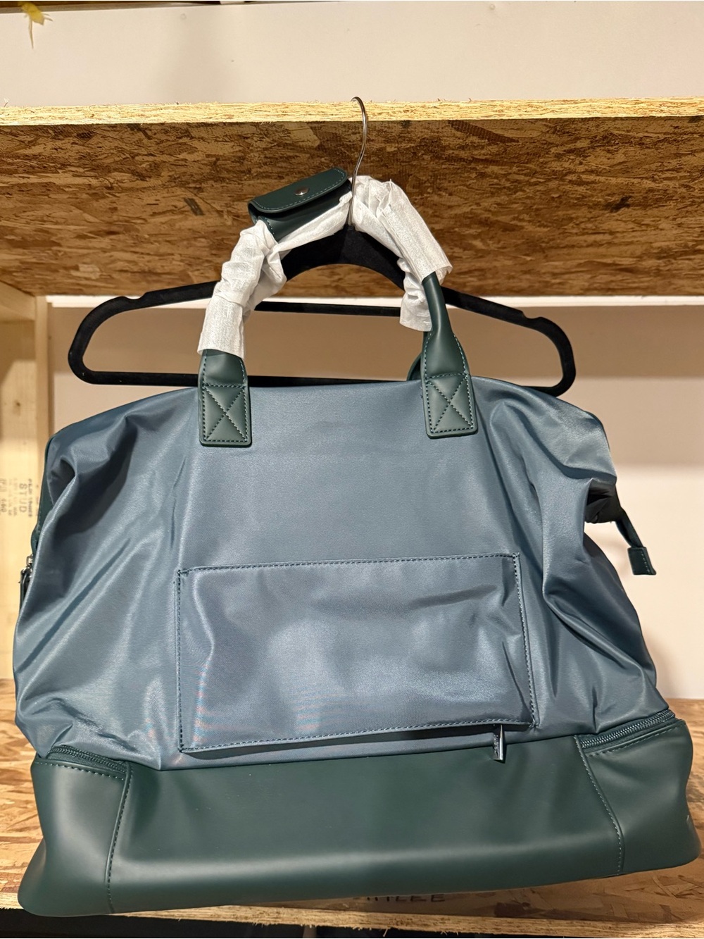 Travel Tote Bag in Forest Green